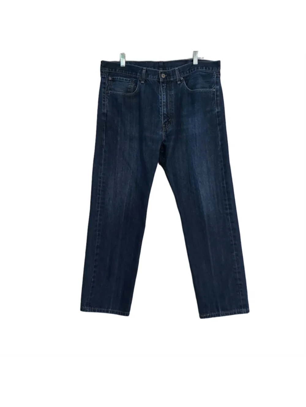 Levi's 505 Men's Dark Wash Straight Leg Denim Blue Jeans